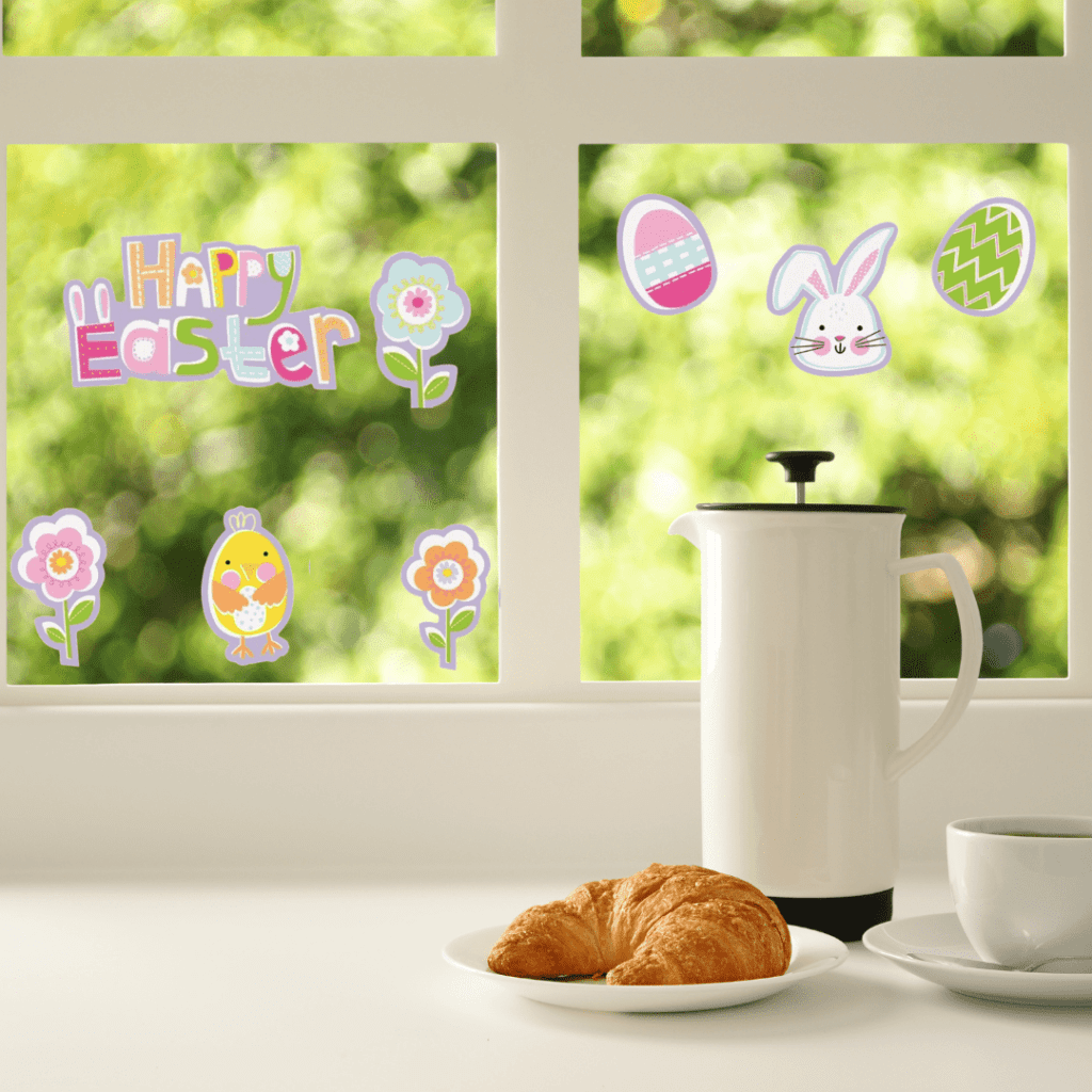 Easter Decor Window Clings