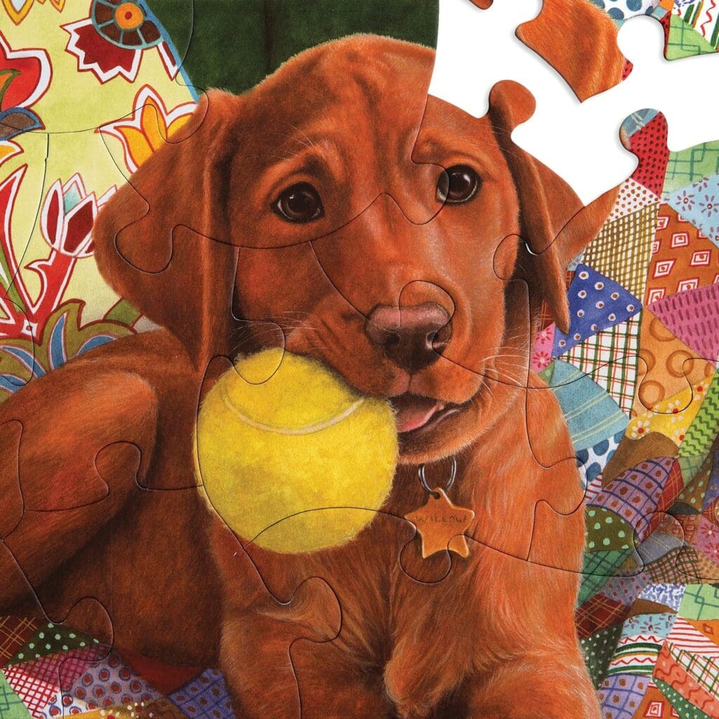 13 Large Piece Puzzle - Puppy Play Time - Image 4