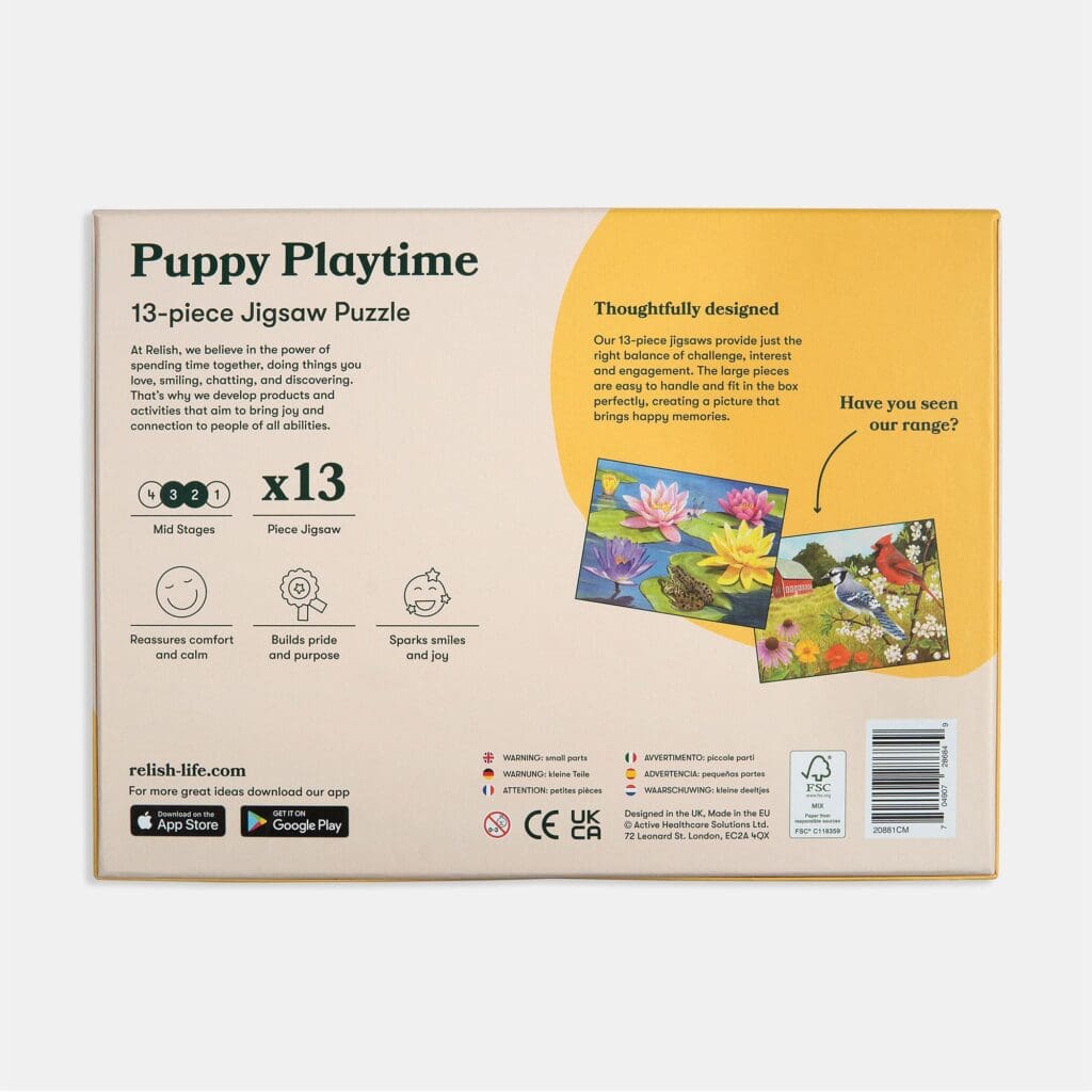 13 Large Piece Puzzle - Puppy Play Time - Image 5