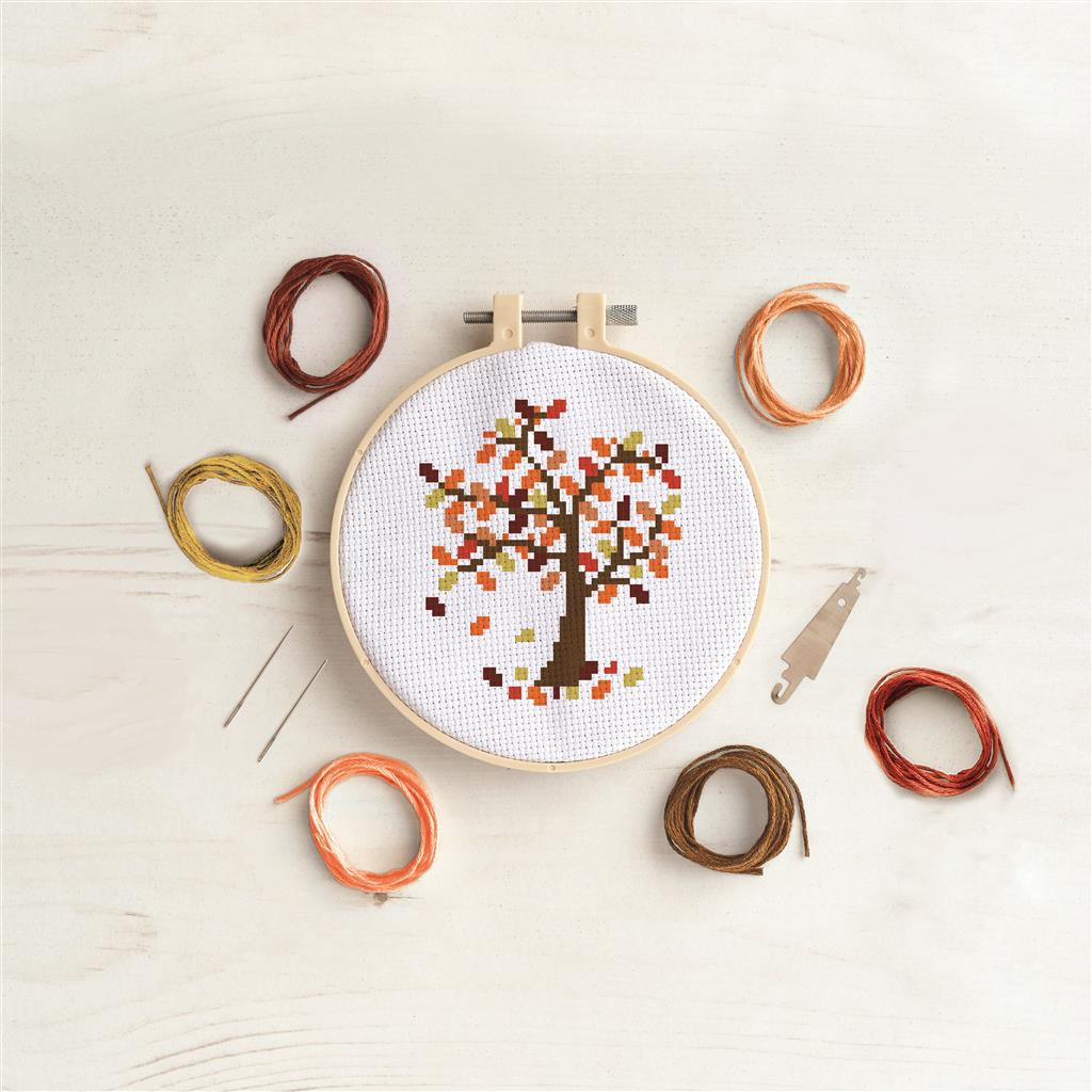 Cross Stitch Kit - Autumn Tree | Activities to Share