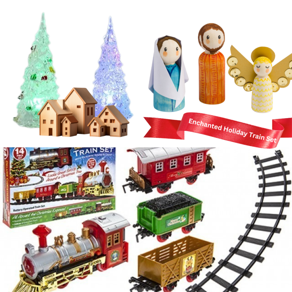 LED Christmas Train Set