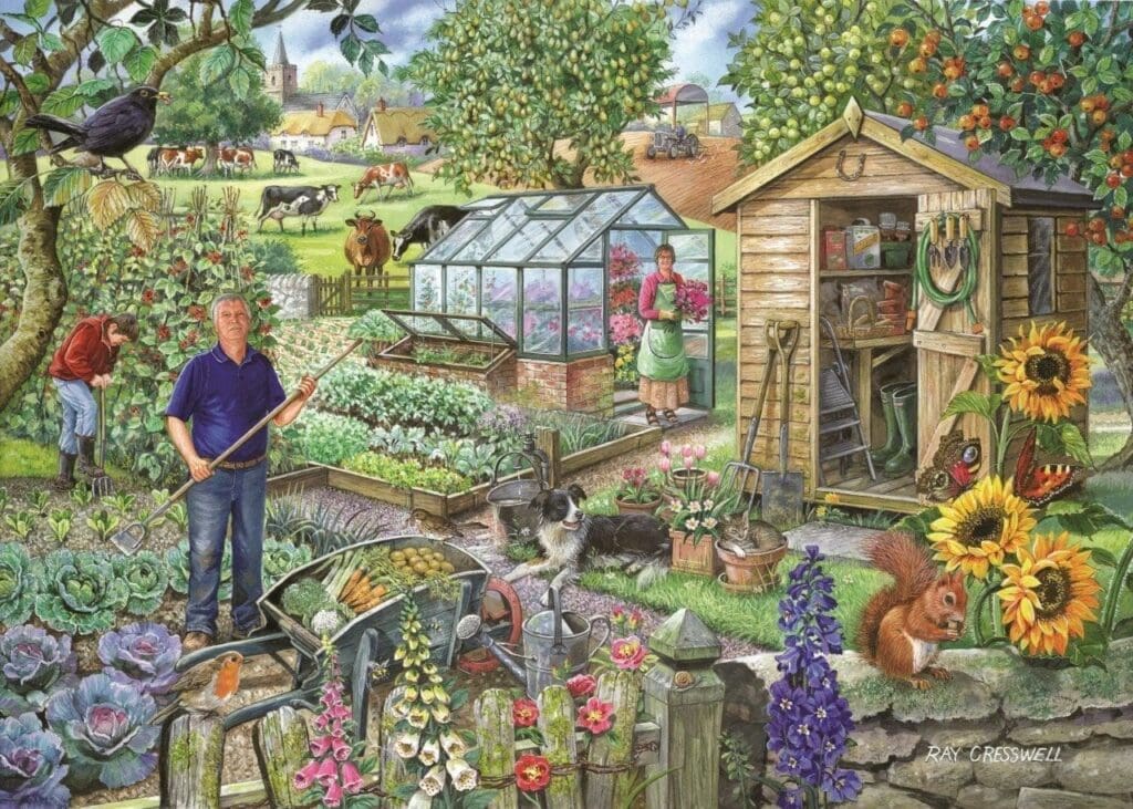 500 Large Piece Puzzle - At the Allotment