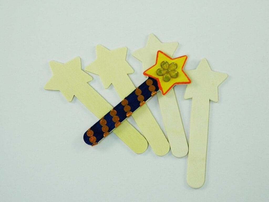 Wooden Craft Sticks - Stars (Pack of 10)