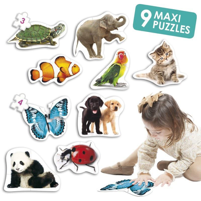 3-4 Piece Maxi Puzzles - Animals