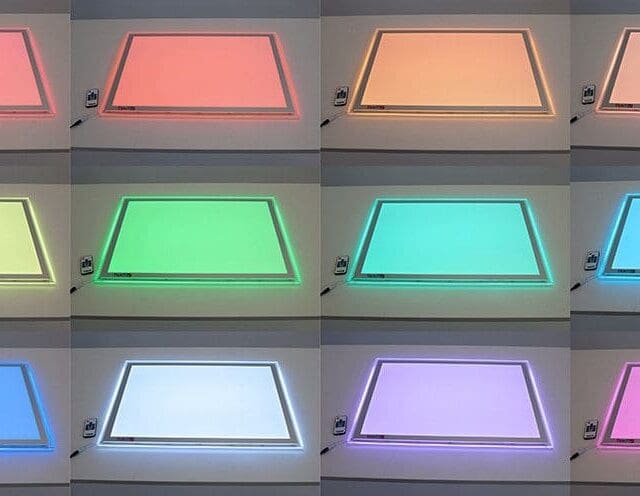 Led light deals panel color changing