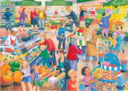 250 Large Piece Puzzle - Supermarket Dash