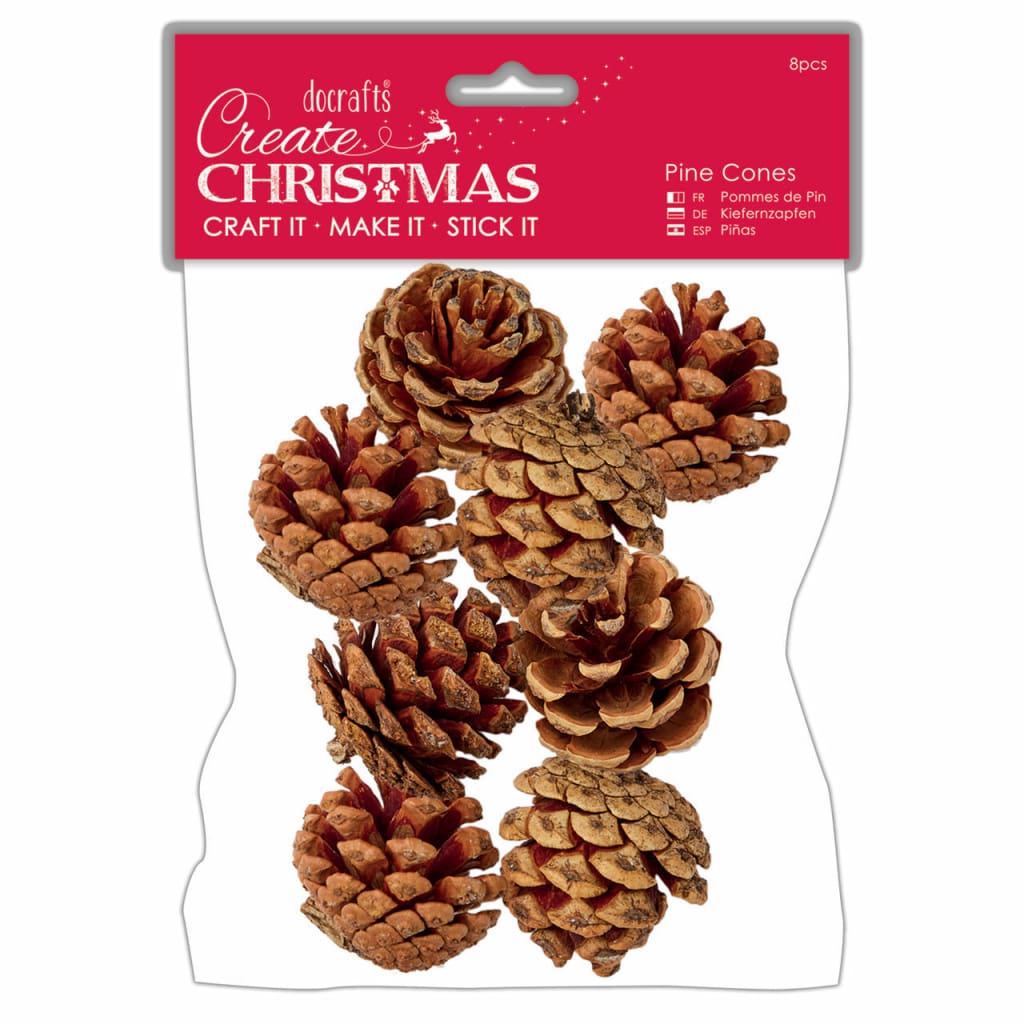 Large Pine Cones (Pack of 8) Christmas craft Activities to Share