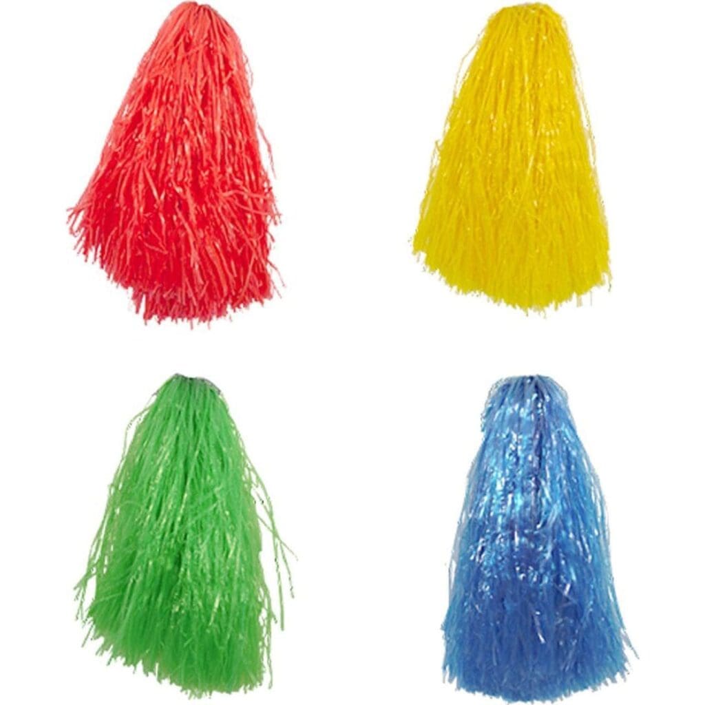 Cheerleader Pom Pom (pack of 4 assorted)