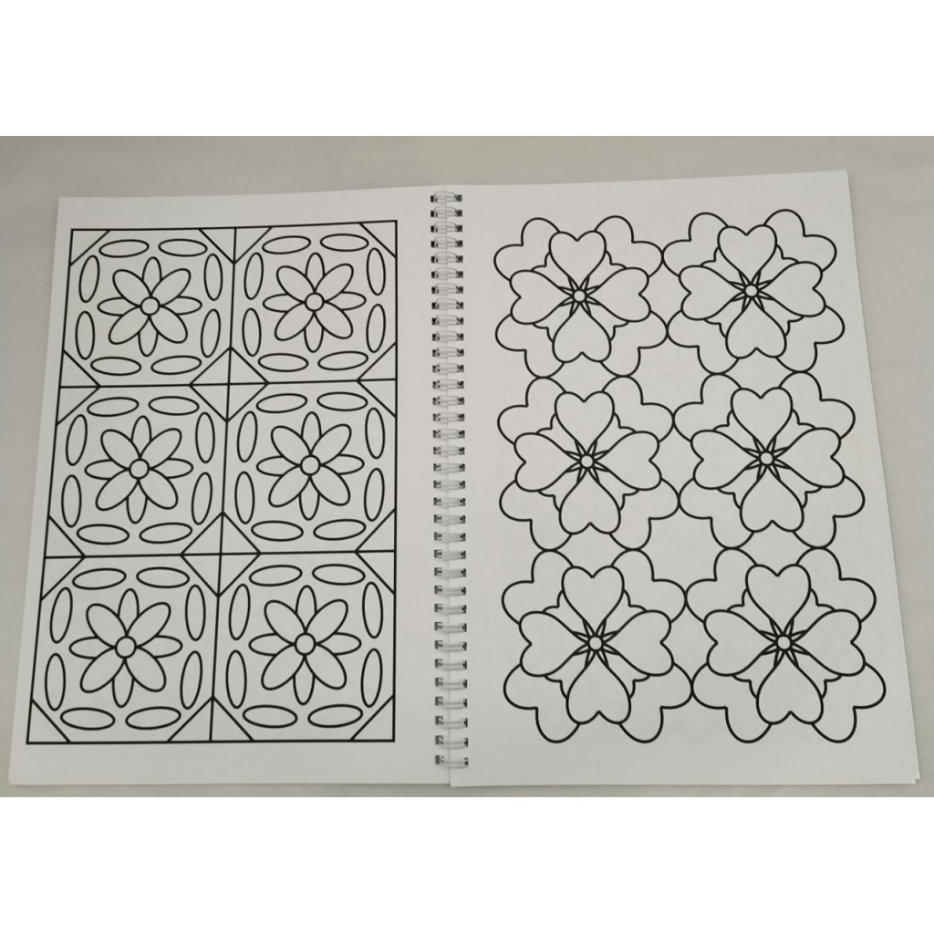 Large Print Pretty Pattern Colouring Book