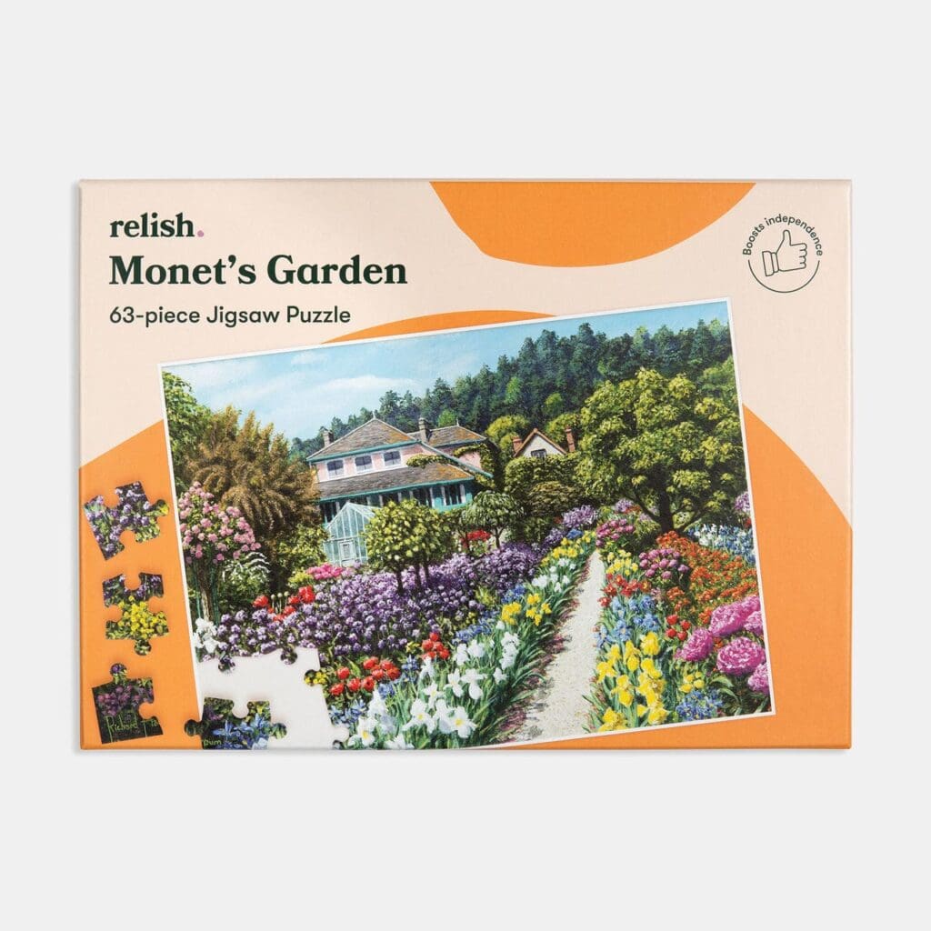 63 Large Piece Puzzle - Monet's Garden